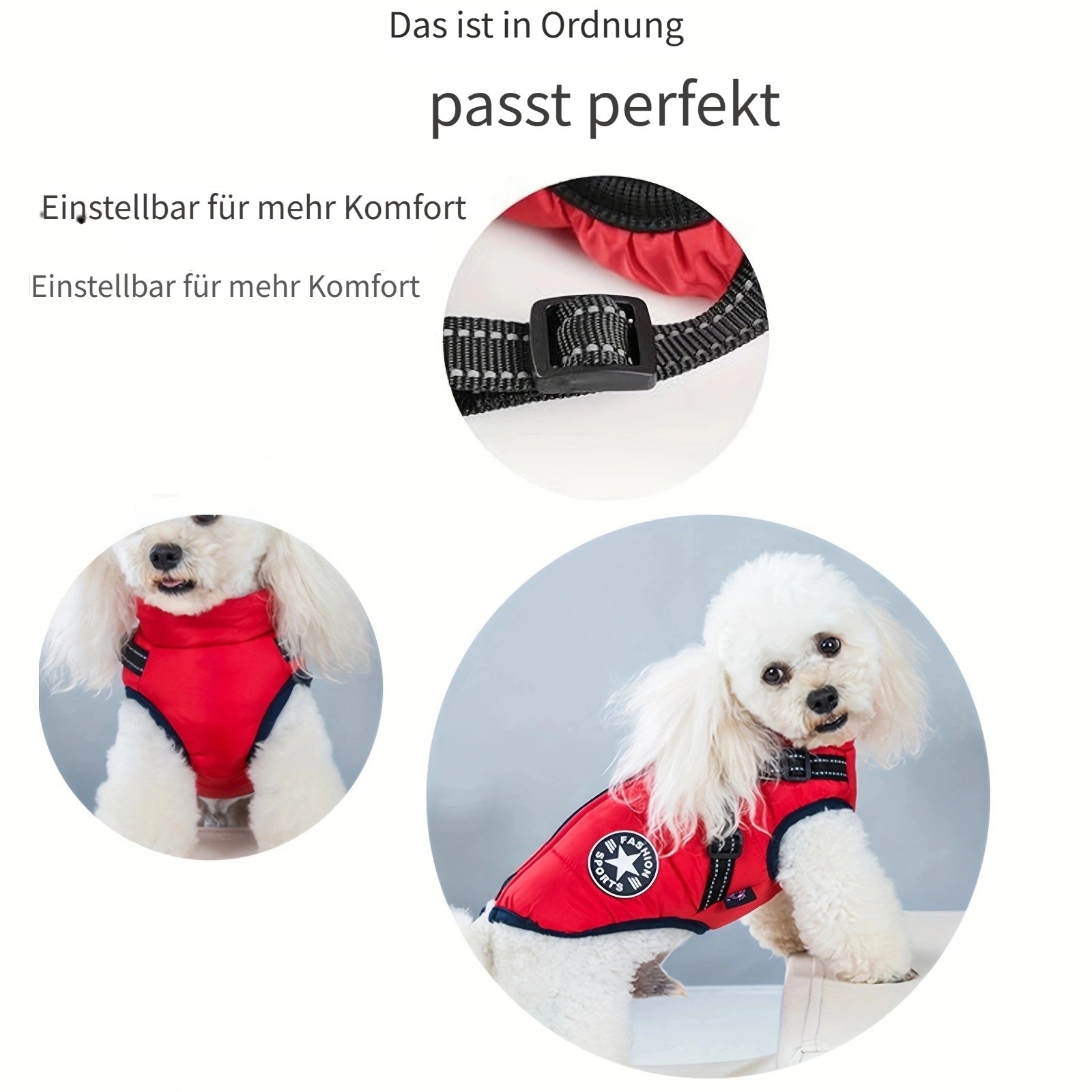 Warmer Hundemantel, Wasserdichter Hundewintermantel